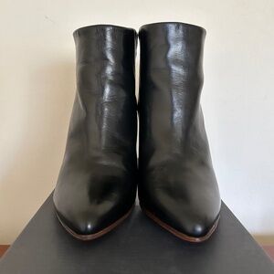 Pre-Owned Maison Martin Margiela x H&M Black Plexiglass Wedge Ankle Boots 39